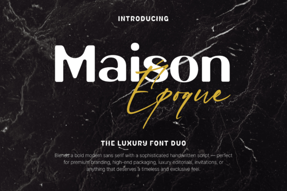 Maison Époque Duo: A Modern Typeface for Digital Brands